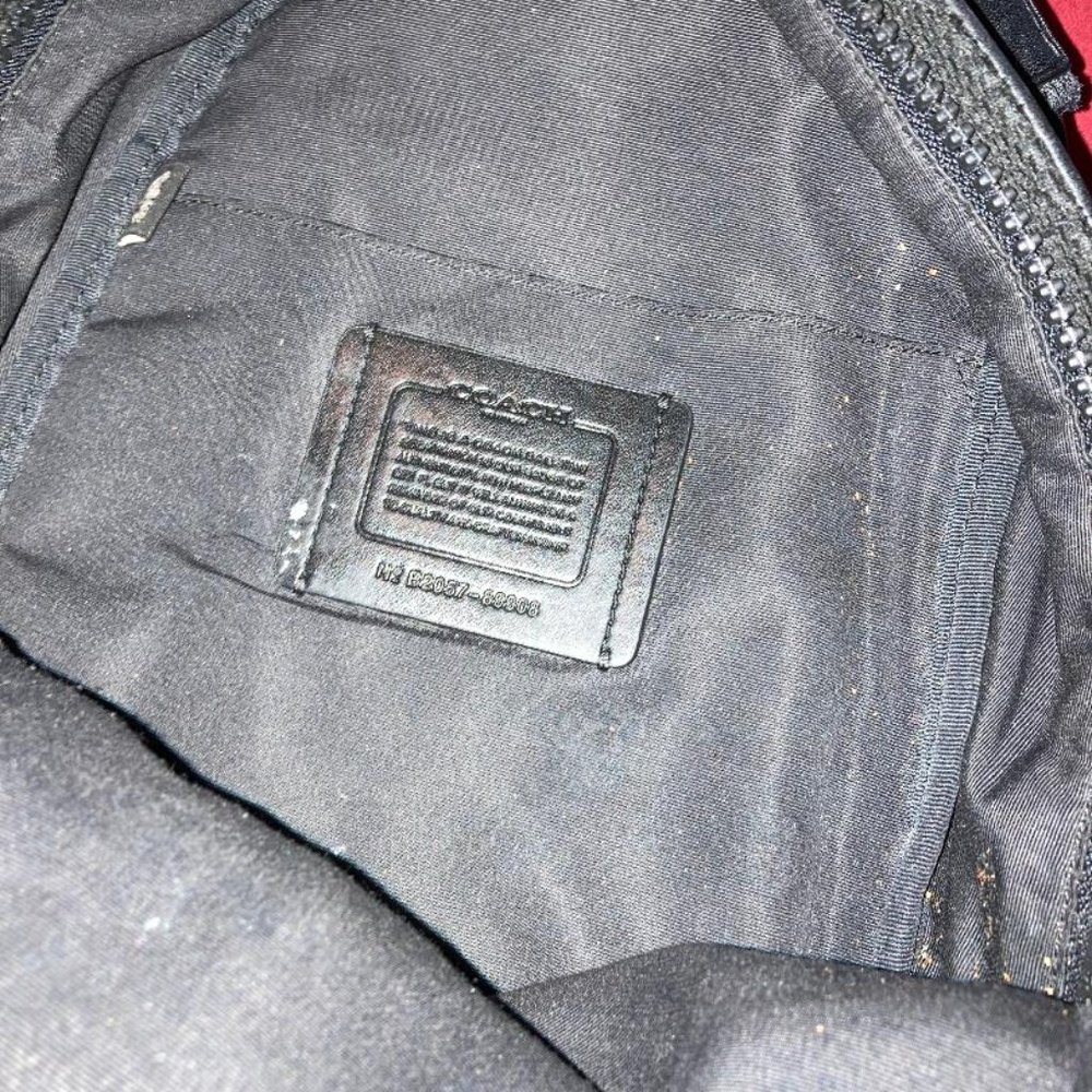 men all leather coach backpack - Picture 4 of 4